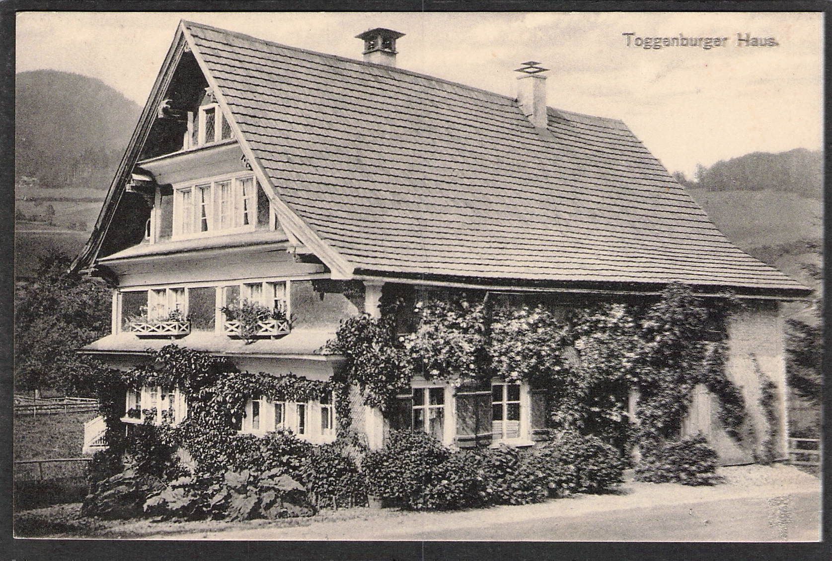 Cartoline postali: AK.SG Laad-Nesslau,Toggenburgerhaus – Usato da Reichenburg venduto da Pipo-67