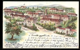 Litho Bern, Inselspital aus der Vogelsch