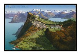 BÜRGENSTOCK u. VIERWALDSTÄTTERSEE - 1930 "Vue aérienne"