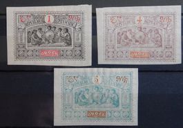 OBOCK Franz. Kat. 39, 41-42 * 1894