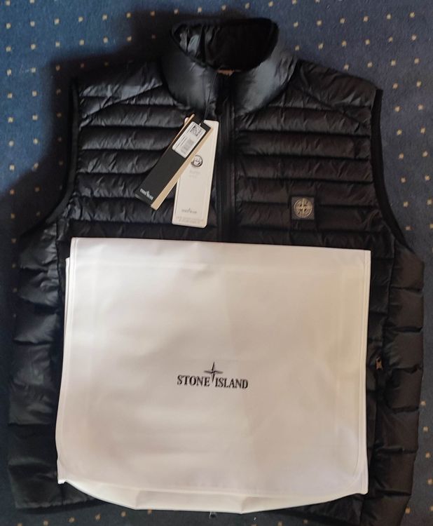 STONE ISLAND Daunen Gilet blau NEU (Neuf avec emballage d