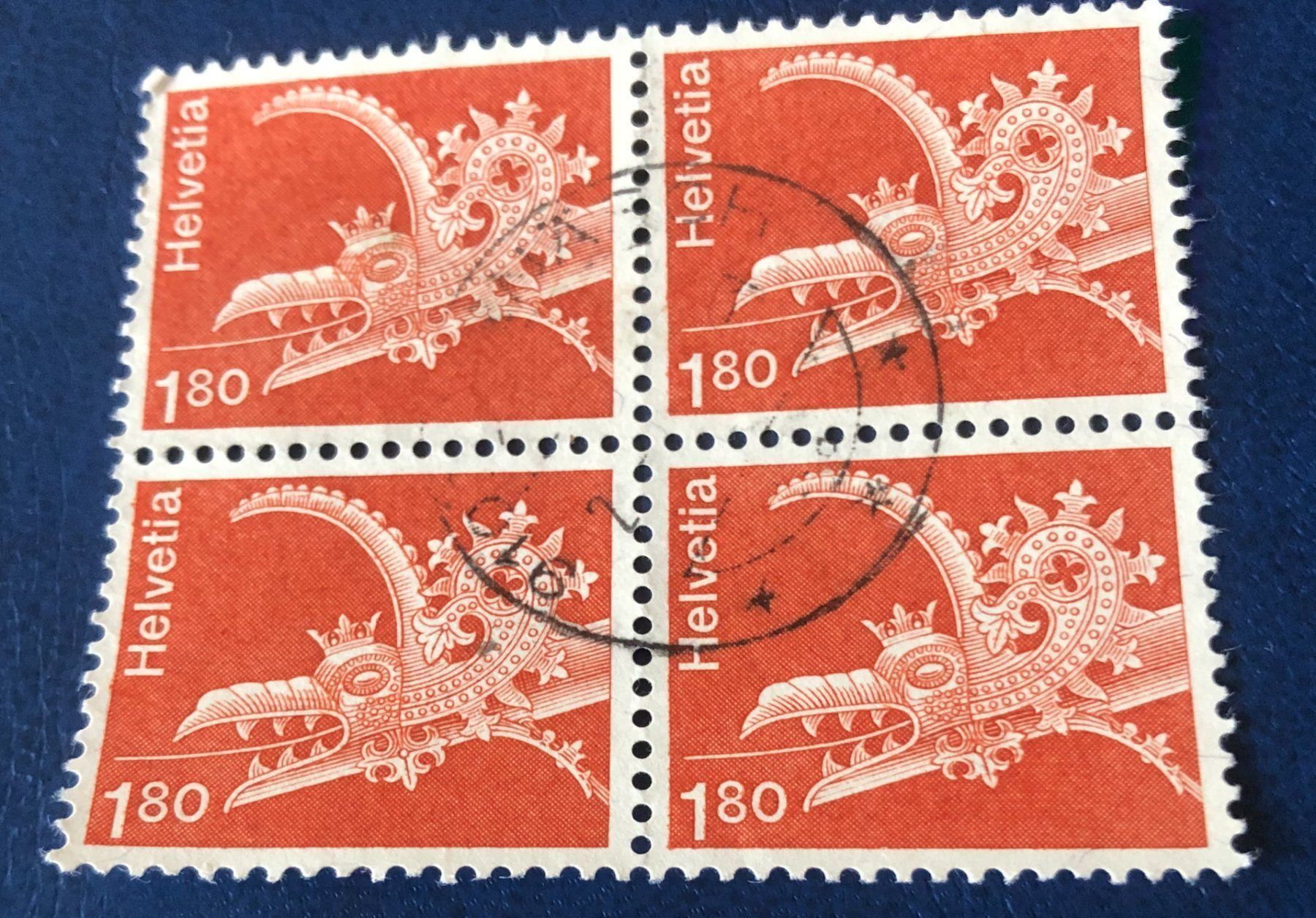 Tutti i francobolli: 4 er Block Nr.540 mit Vollstempel – Usato da Aarau venduto da Billa007
