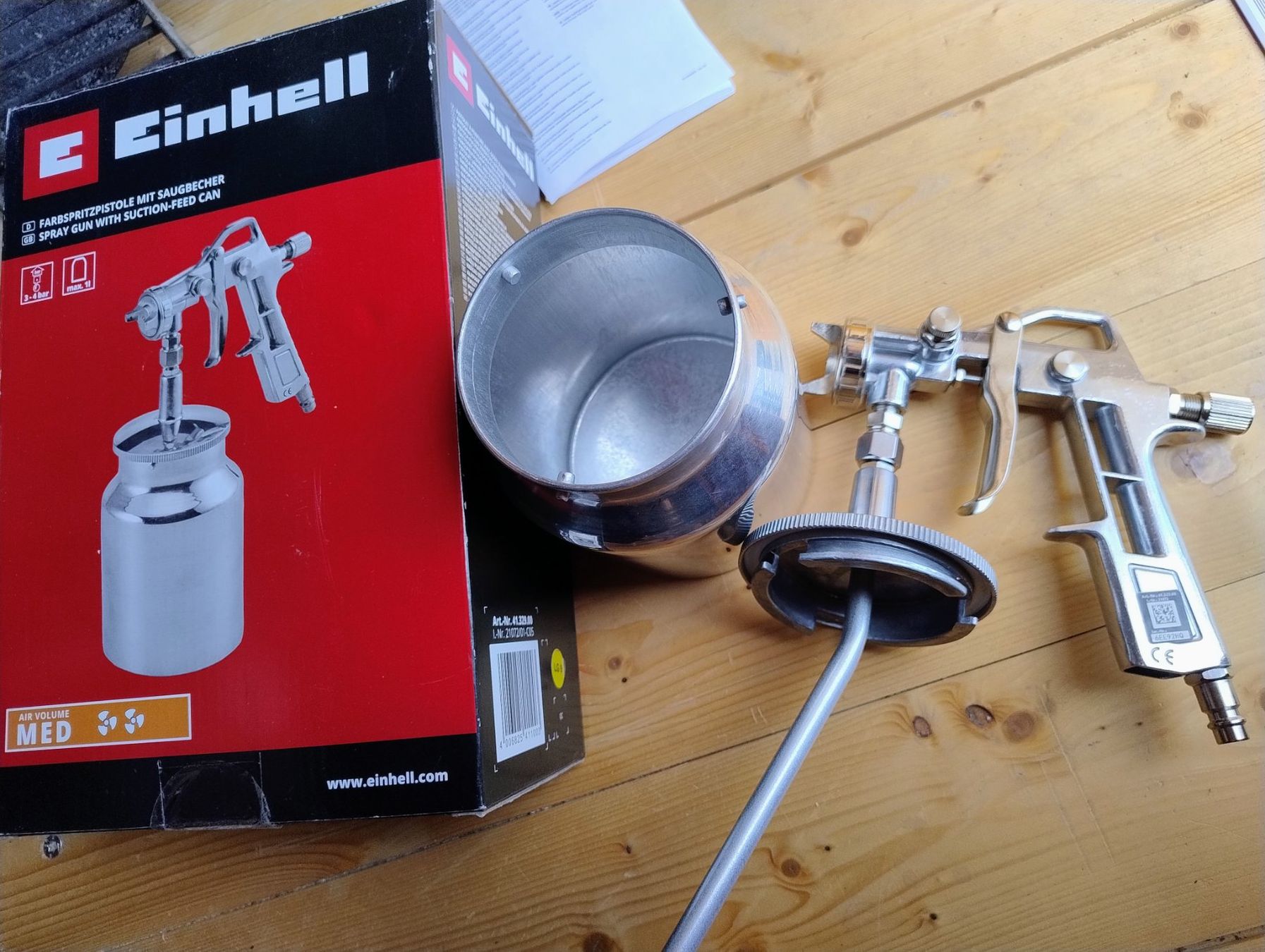 Einhell Tutti gli attrezzi: Farbspritzpistole Einhell mit Saugbecher neuwertig – Usato da Savièse venduto da harlex0041 1