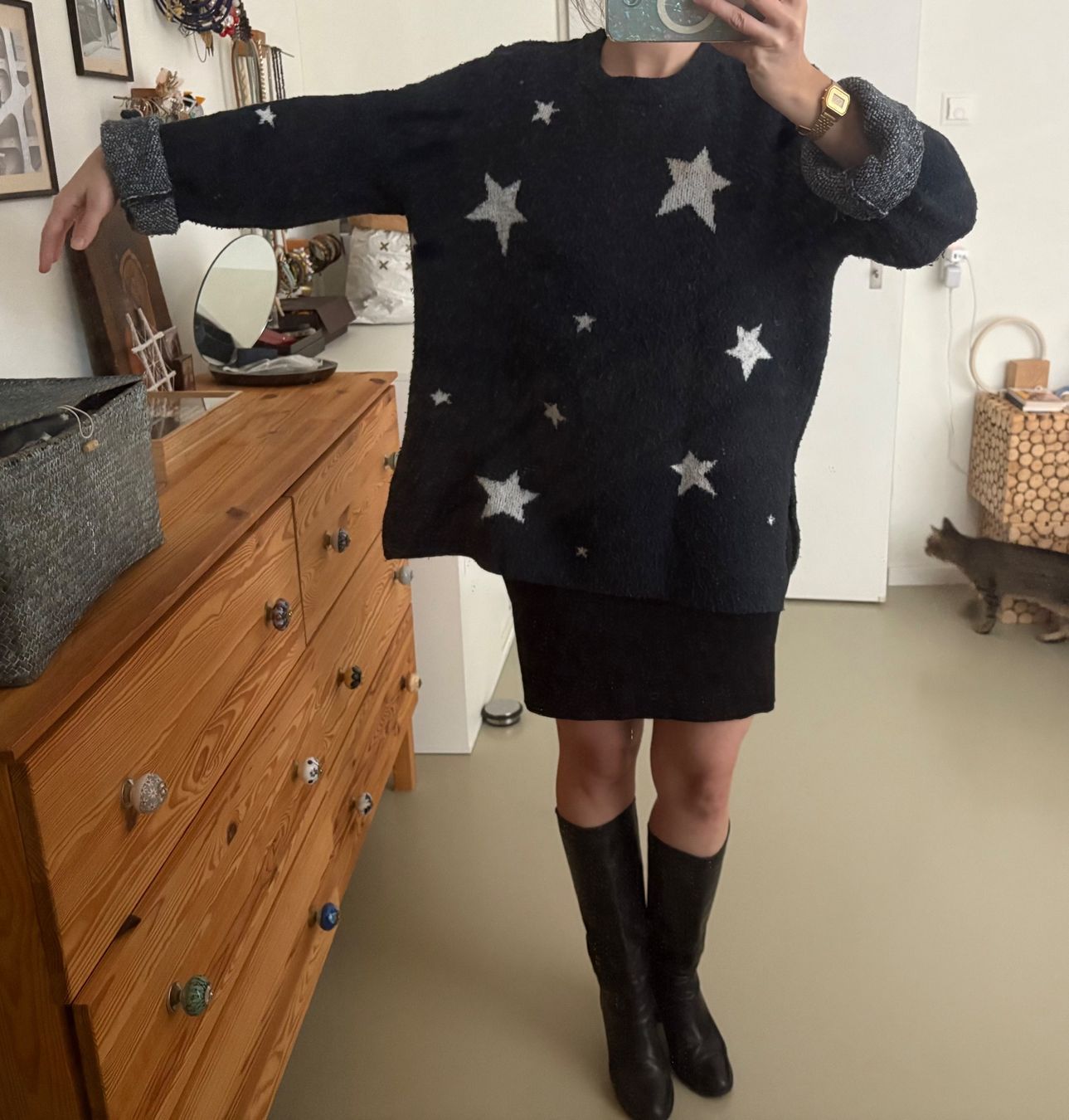 H&M Maglioni & Felpe: Pull H&M étoiles M | Sterne-Pullover Damen – Usato da Zürich venduto da AnnaSa 3