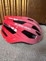 Velohelm, Fahrradhelm, neu, rot, von Queshark, mit Brille