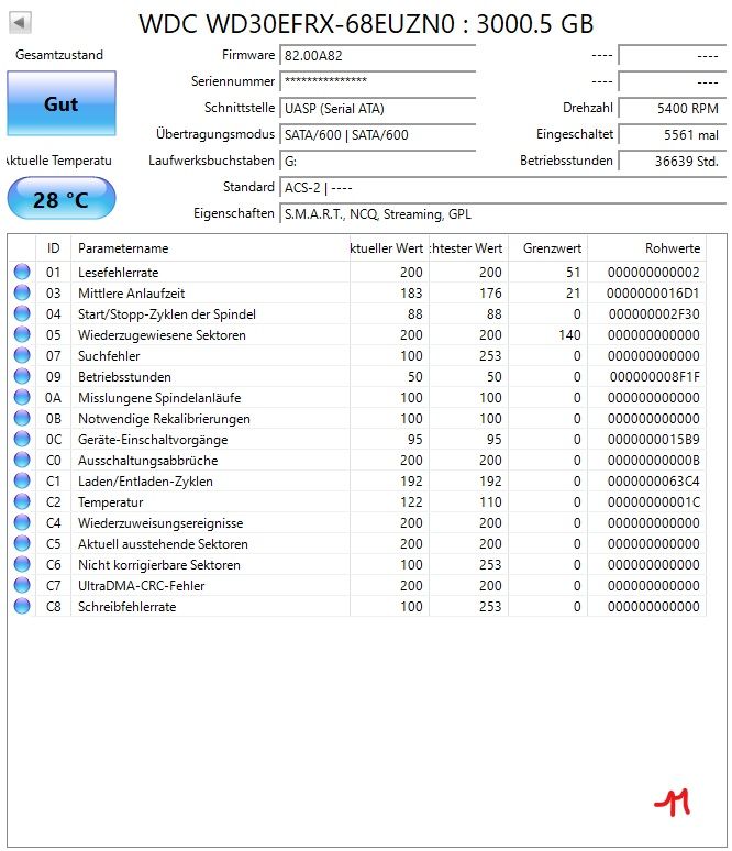 Western Digital Dischi rigidi: WD Red 3TB Festplatte HDD – Usato da Winterthur venduto da R2D_Y7C 1