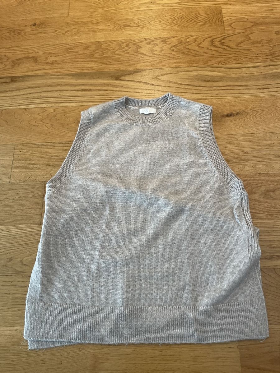 H&M Gilet & Giacche senza maniche: H&M Strickweste, grau/beige , Gr. S – Usato da Bremgarten AG venduto da arl_8nbf
