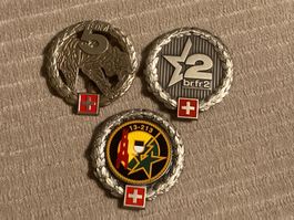 3 Beret Embleme - Schweizer Armee