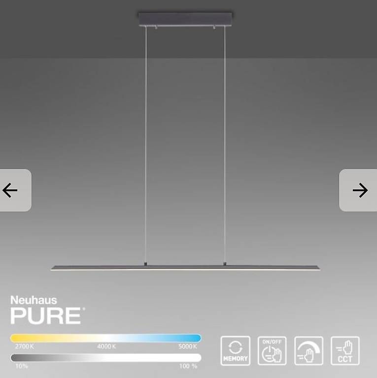 Lustres & lampes de plafonds: Paul Neuhaus Pendelleuchte Pure-Lite 100cm – D'occasion à Birmensdorf ZH par big_v52v 2