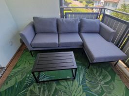 Sommer Lounge, Grau, Top Zustand, sunbrella