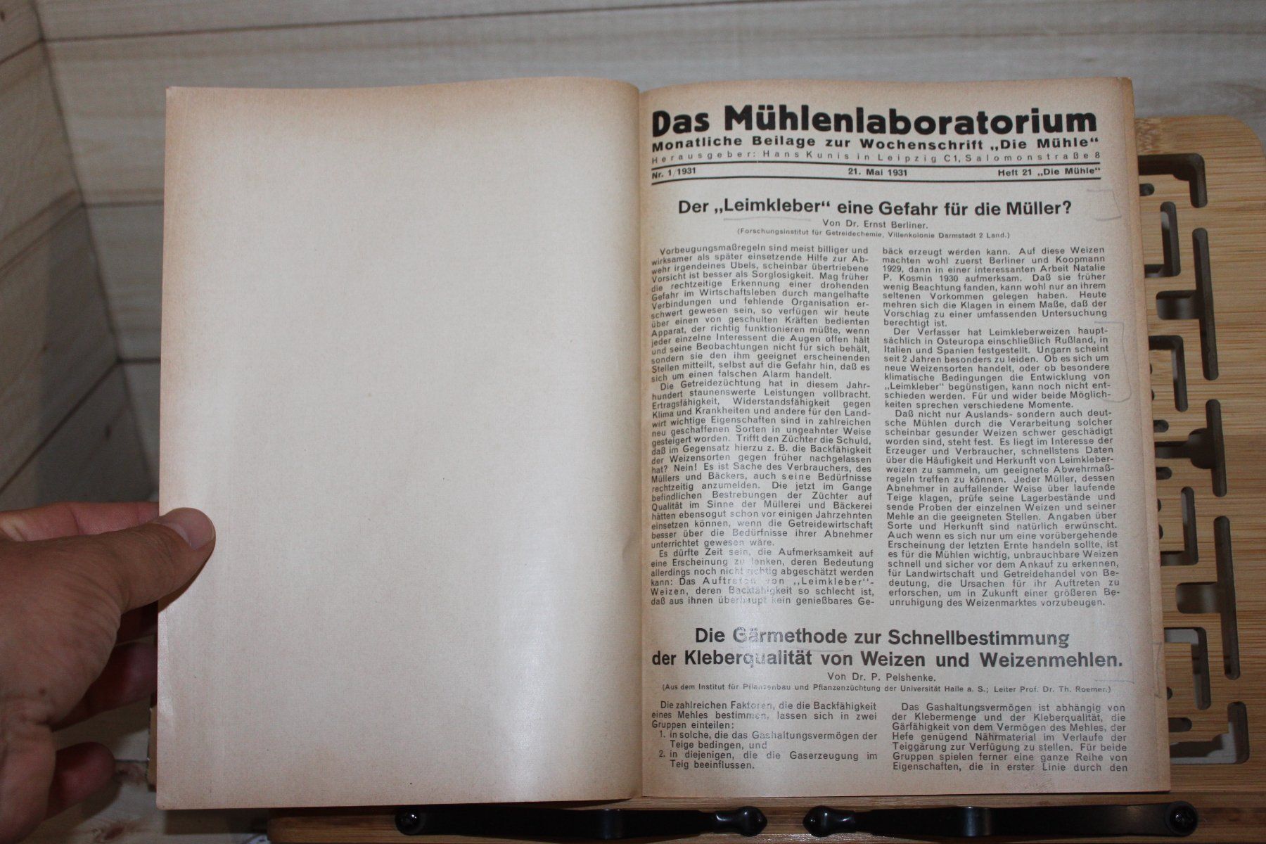 Riviste & Magazine: Das Mühlenlaboratorium - Beilage zur Wochenzeitschrift – Usato da Kaden venduto da Buchantiquariat 2