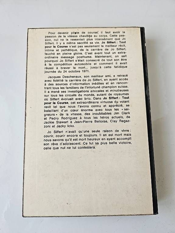 Libri: Jo Siffert - tout pour la course – Usato da Genève venduto da show88 1