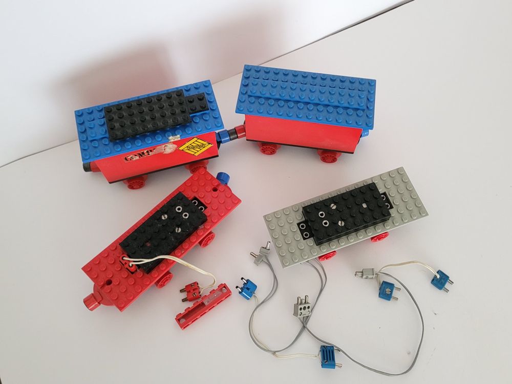 Lego train Vintage 4,5 V Wagons et Moteurs Train Electrique 2