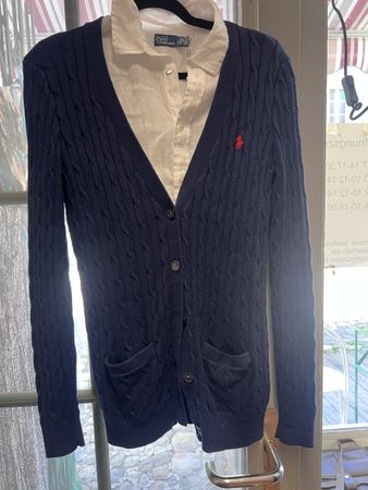 Polo Ralph Lauren Strickjacke Gr.L Zopf Baumwolle