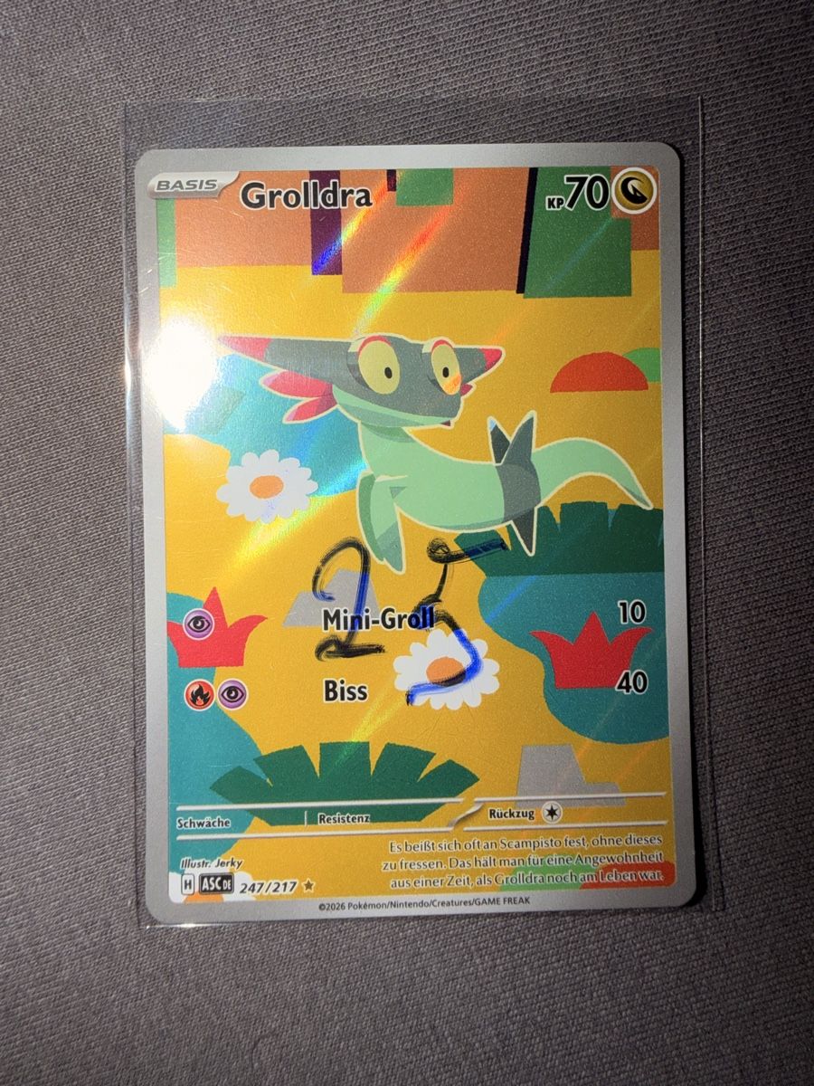 Pokémon Carte collezionabili: Pokémon Karte Grolldra 247/217  – Nuovo (secondo la descrizione) da SCHERZINGEN venduto da Corinne131313