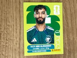 PANINI FIFA WORLD CUP 2026 STICKER SALEH ABU ALSHAMAT KSA 14