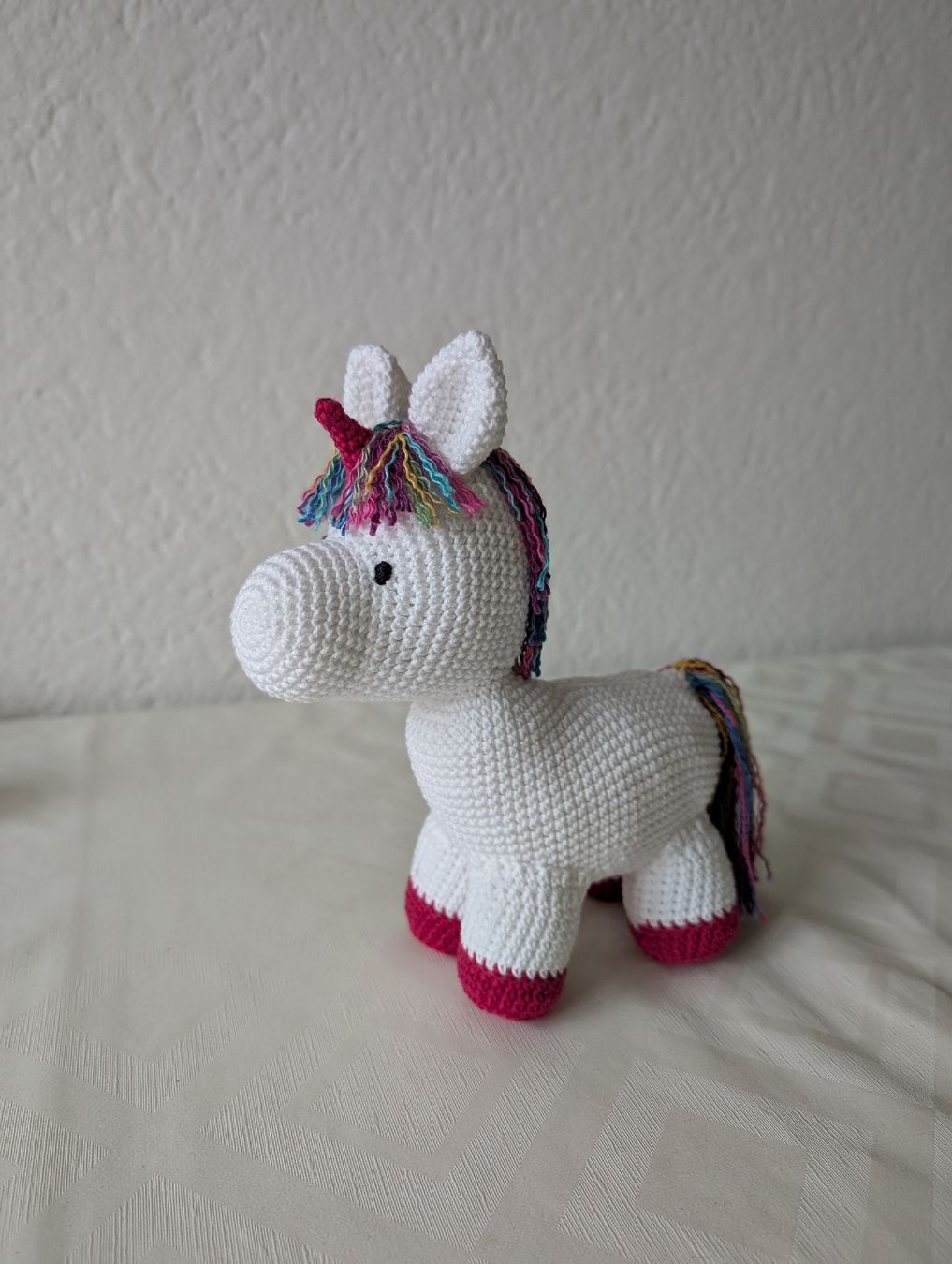Giocattoli: Handgemachtes Einhorn – Nuovo e nell'imballaggio originale da Würenlos venduto da Pearl_sHobbyCrochet