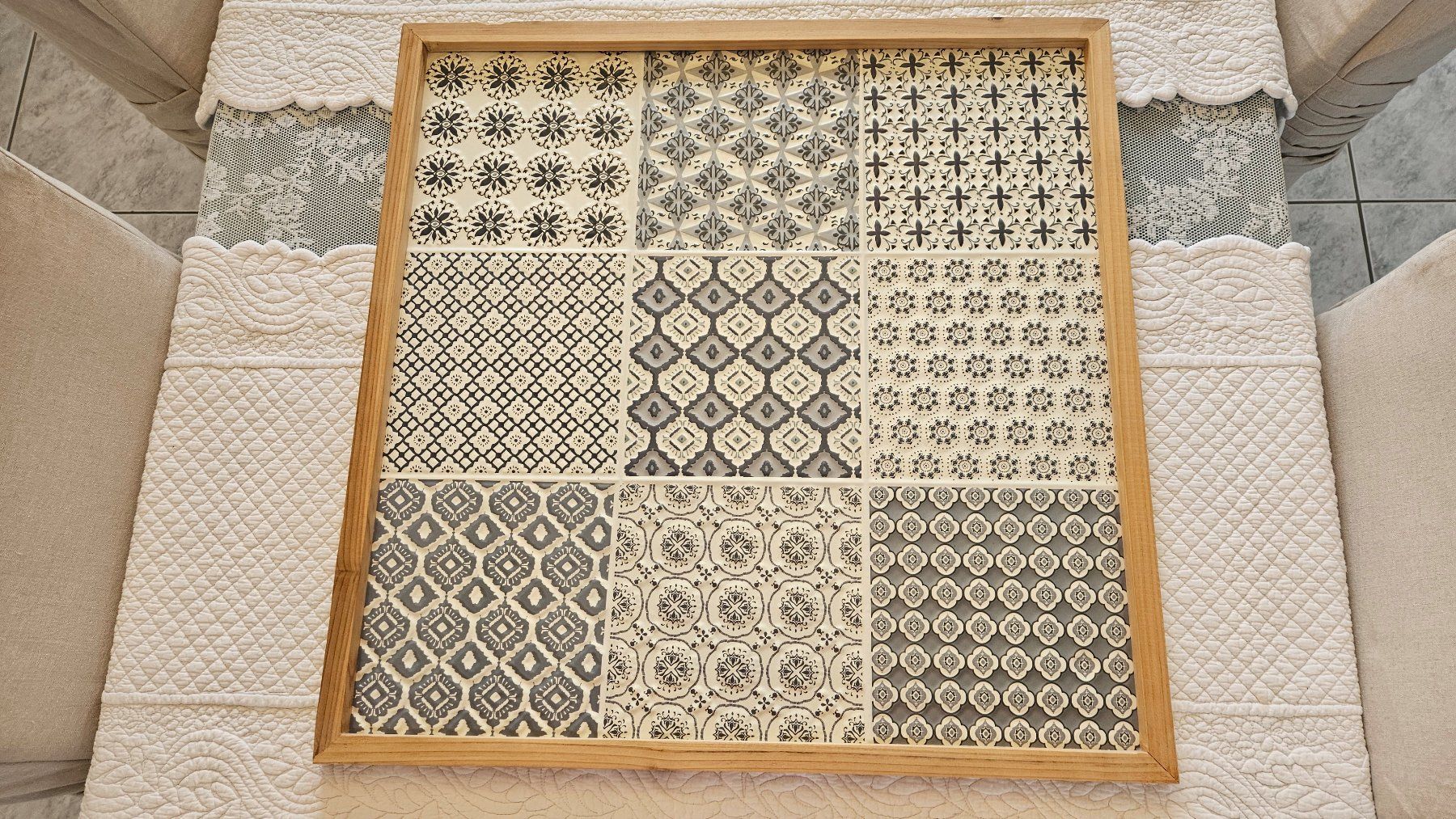 Poster & Bilder: Dekoratives Bild Metall Maison du Monde Kacheln – Gebraucht aus Gossau ZH von Goes05 1