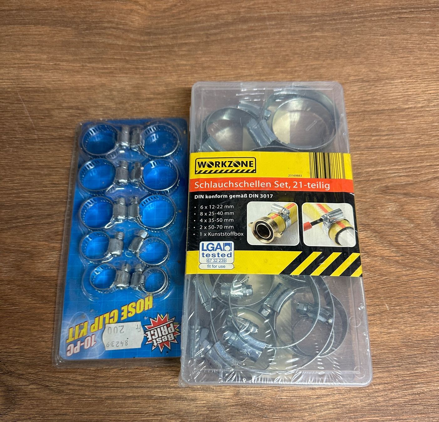 Tutti gli attrezzi: Schlauchschellen-Set / Schlauchklemmen – Nuovo e nell'imballaggio originale da Nussbaumen AG venduto da olitech5415