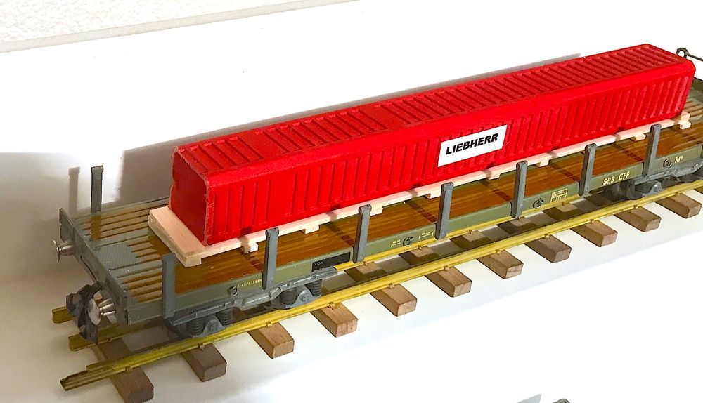 Buco Trains électriques: Buco Spur 0, Rungenwagen 8630, BELADEN – D'occasion à Ipsach par locky55 2
