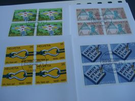 Satz Sondermarken 1988, FDC Satz + 4erblock, 5 Belege