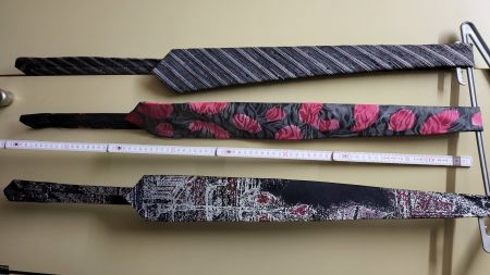 3 Krawatten grau bordeaux