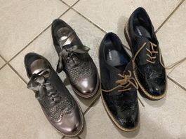 2 paar sehr schöne Halbschuhe, Gr 38