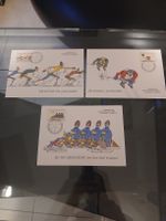 Lot de 3 cartes postales JO d'hiver Calgary Canada! Vintage