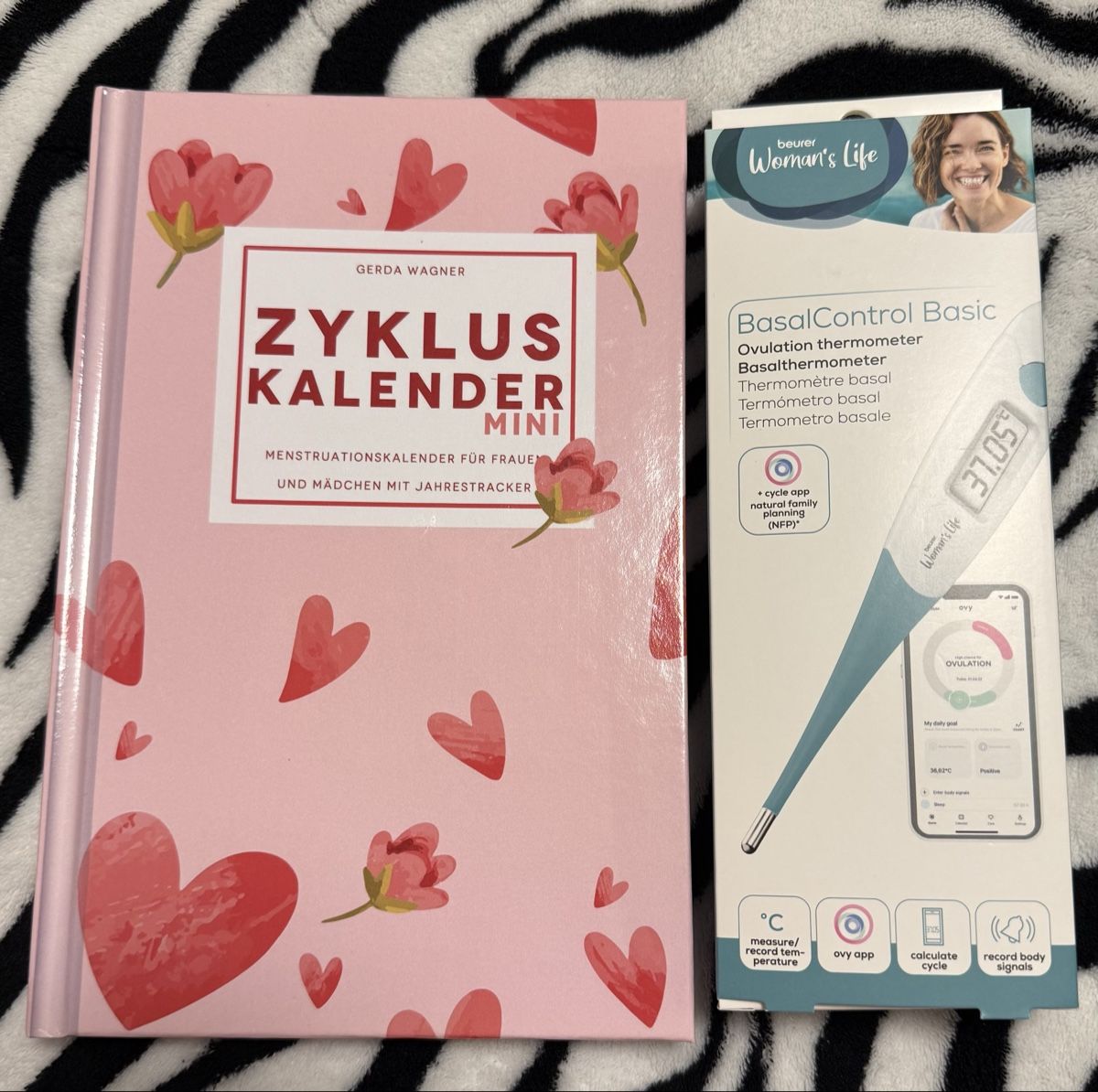 Sonstiges für Haushalt & Wohnen: Zykluskalender Mini & Basalthermometer  – Neu und originalverpackt aus Biel/Bienne von ave_dp8z