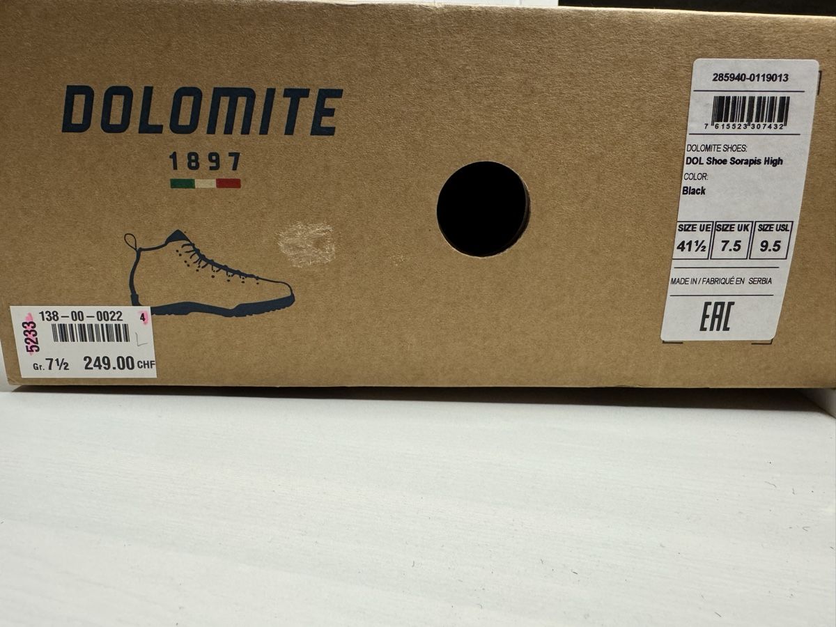 Dolomite Herrenschuhe: Dolomite Sorapis High, neuves! 41,5 – Neu und originalverpackt aus Brügg BE von Goob 8