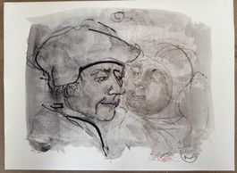 Hans Erni (1909–2015) – Litho num. 83/100 handsigniert Taube