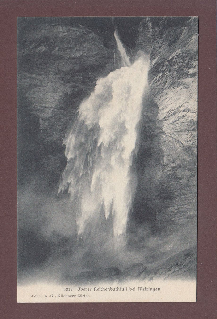 Cartoline postali: MEIRINGEN - Oberer Reichenbachfall – Usato da Pully venduto da nicecards
