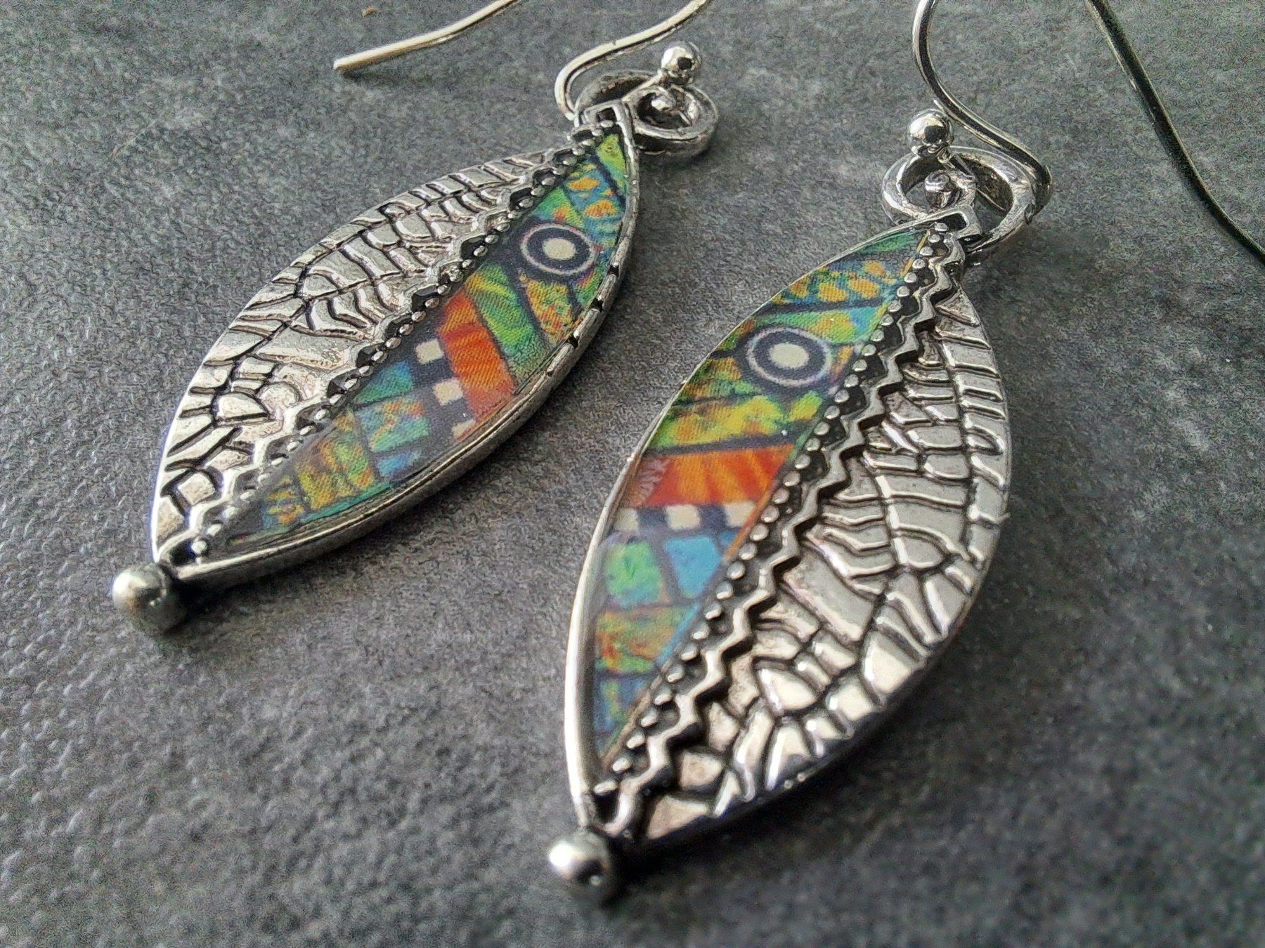 Orecchini pendenti & Orecchini a lobo: Boucles d'oreilles vintage plaqué argent – Nuovo e nell'imballaggio originale da St-Imier venduto da supernova21 1