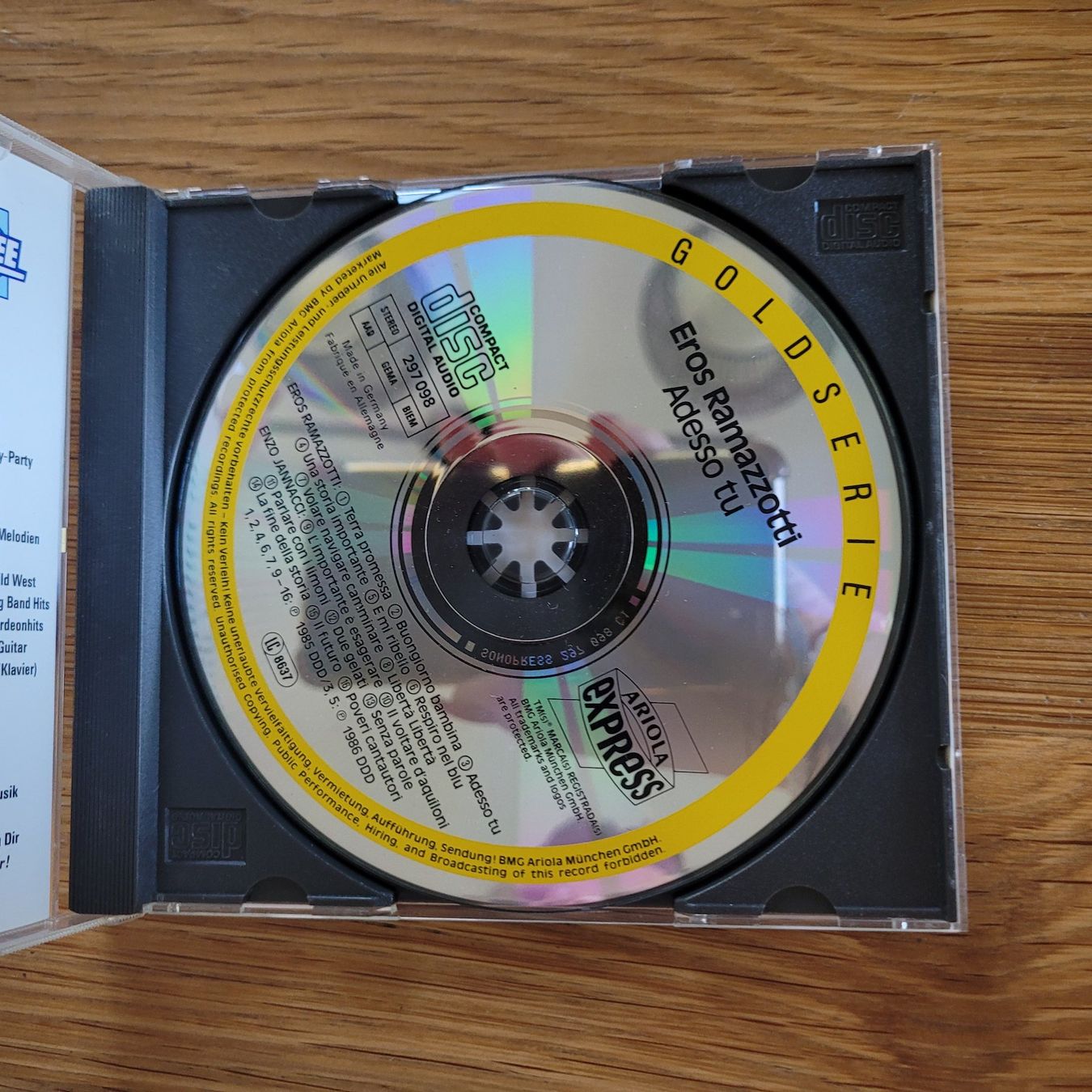 CD: CD Eros Ramazzotti – Usato da Biel/Bienne venduto da Destockweb 1