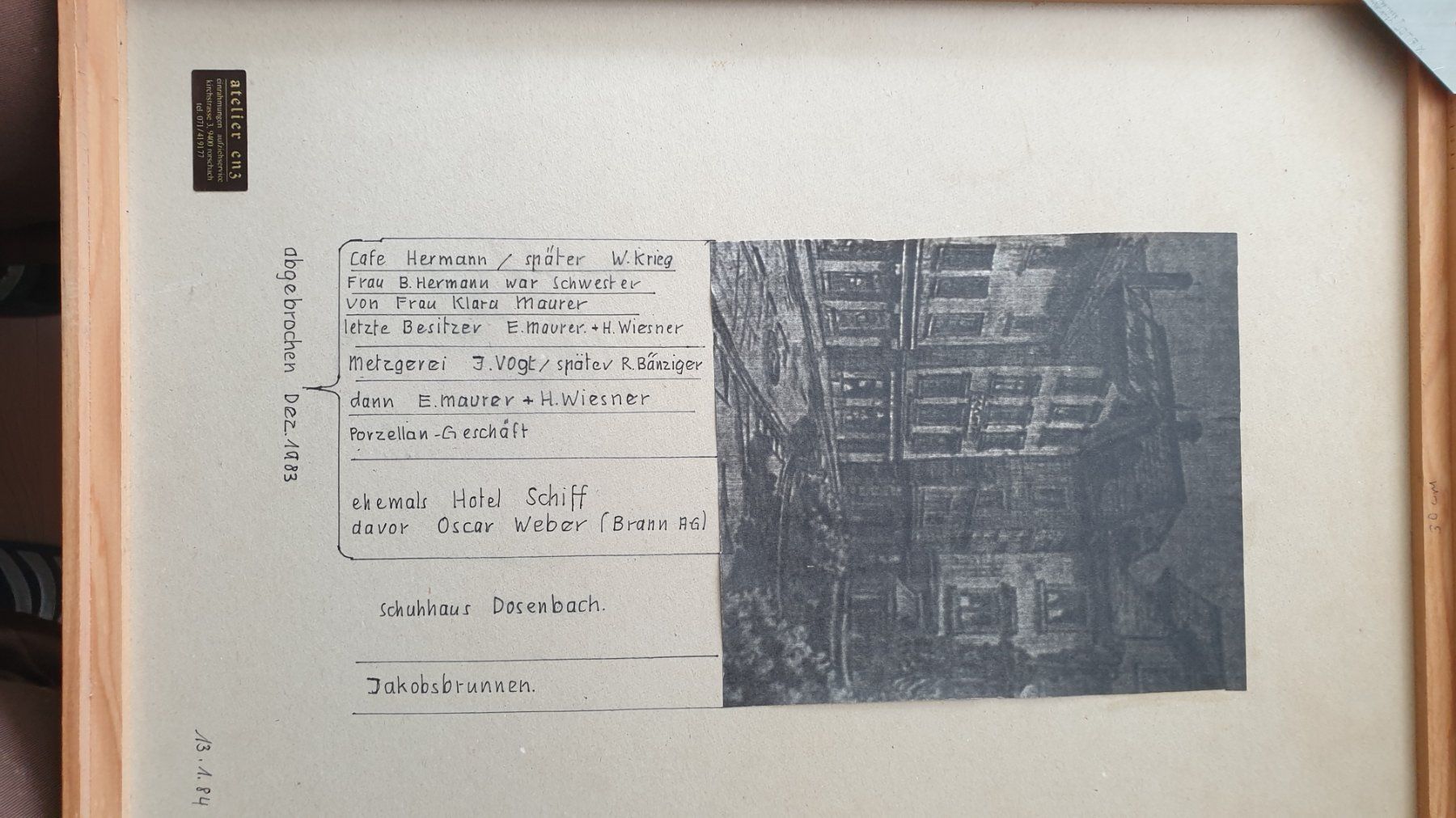 Grafica & Litografie: Rorschach. Jakobsbrunnen. Lithografie. – Usato da Goldach venduto da armando_r 2