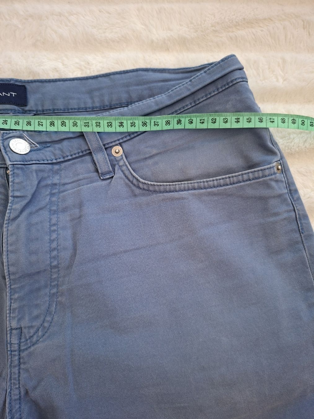 Gant Hosen: Pantalon Gant bleu, taille 33/34, coupe slim - – Gebraucht aus Renens VD von ser_j2fn 4