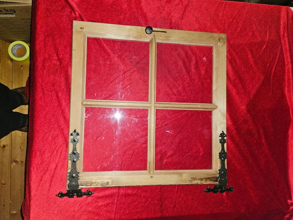 WRISIN 2er-Pack Schuppenfenster Schwarz - 76,2 X 91,4 Cm Mit Gehärtetem Glas