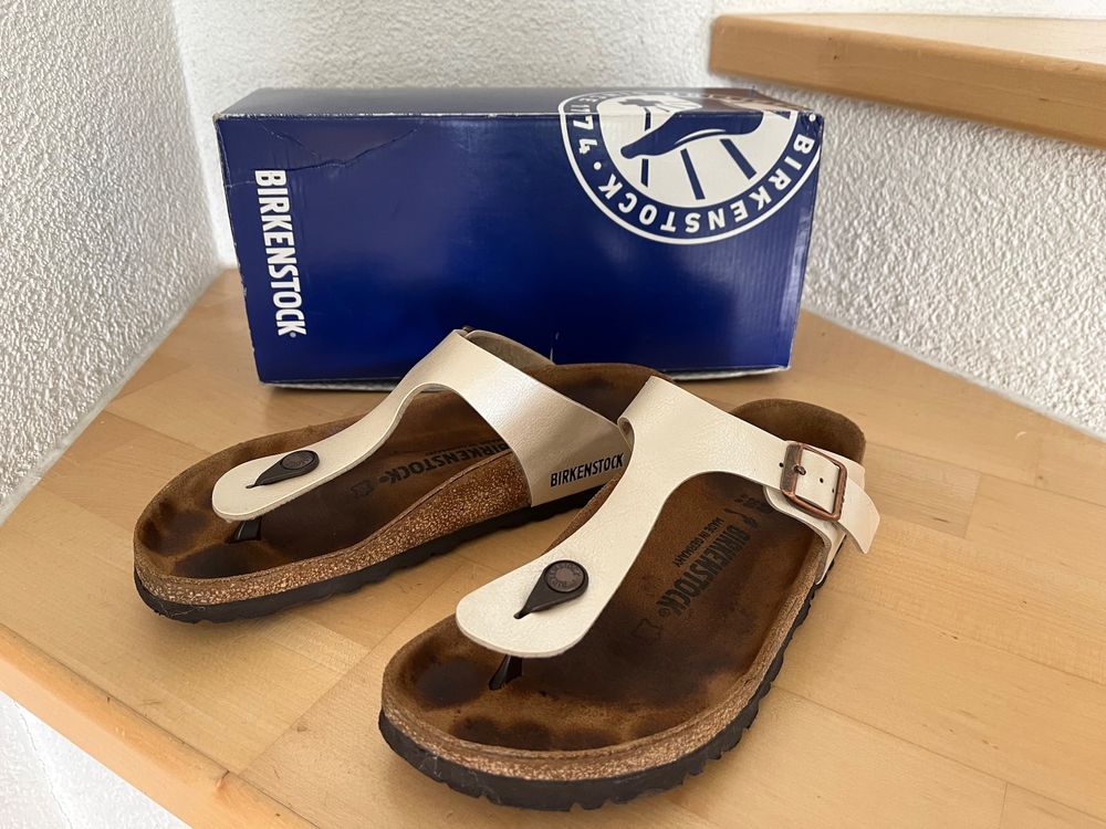 birkenstock gizeh metallic 39