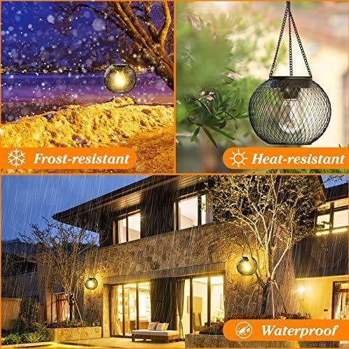 Lampade: 4x Hängende Solarlampen Metall IP65 – Usato da Nuglar venduto da SaleRitter 3