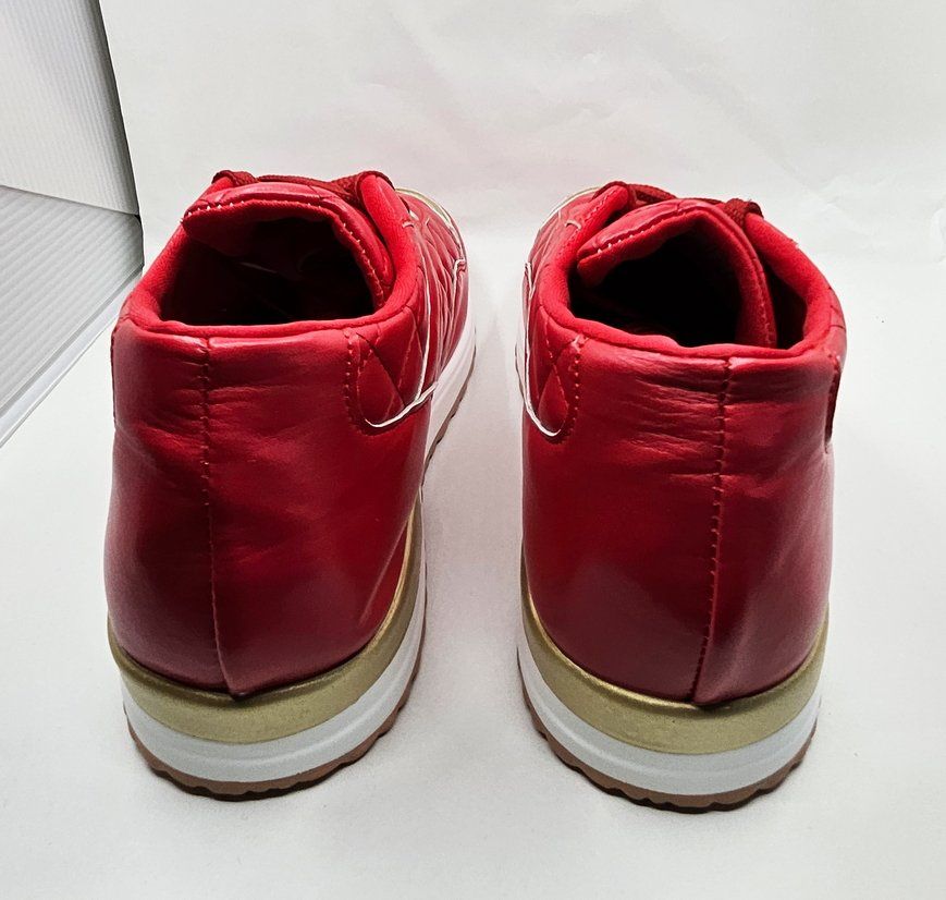Damenschuhe: Roter Sneaker mit Goldelementen – Neu und originalverpackt aus Zürich von Numark 6