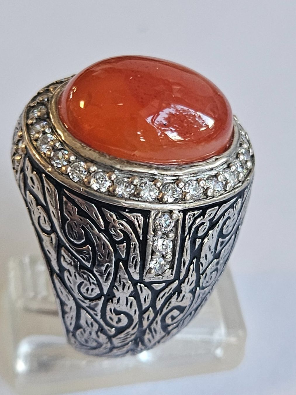 Anelli: Carneol cabochon Fingerring – Nuovo (secondo la descrizione) da Zürich venduto da Benedikt21 7
