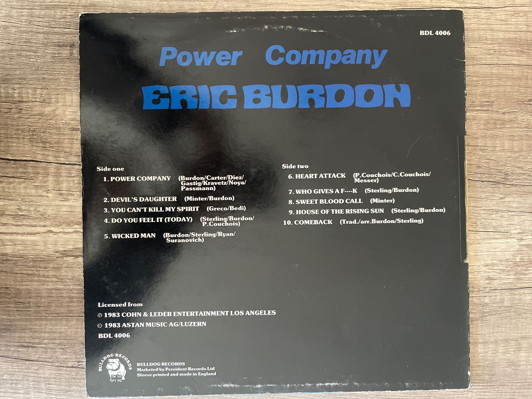 Dischi in vinile: S1775/Eric Burdon - Power Company – Usato da Frutigen venduto da Philippe_jsp 1