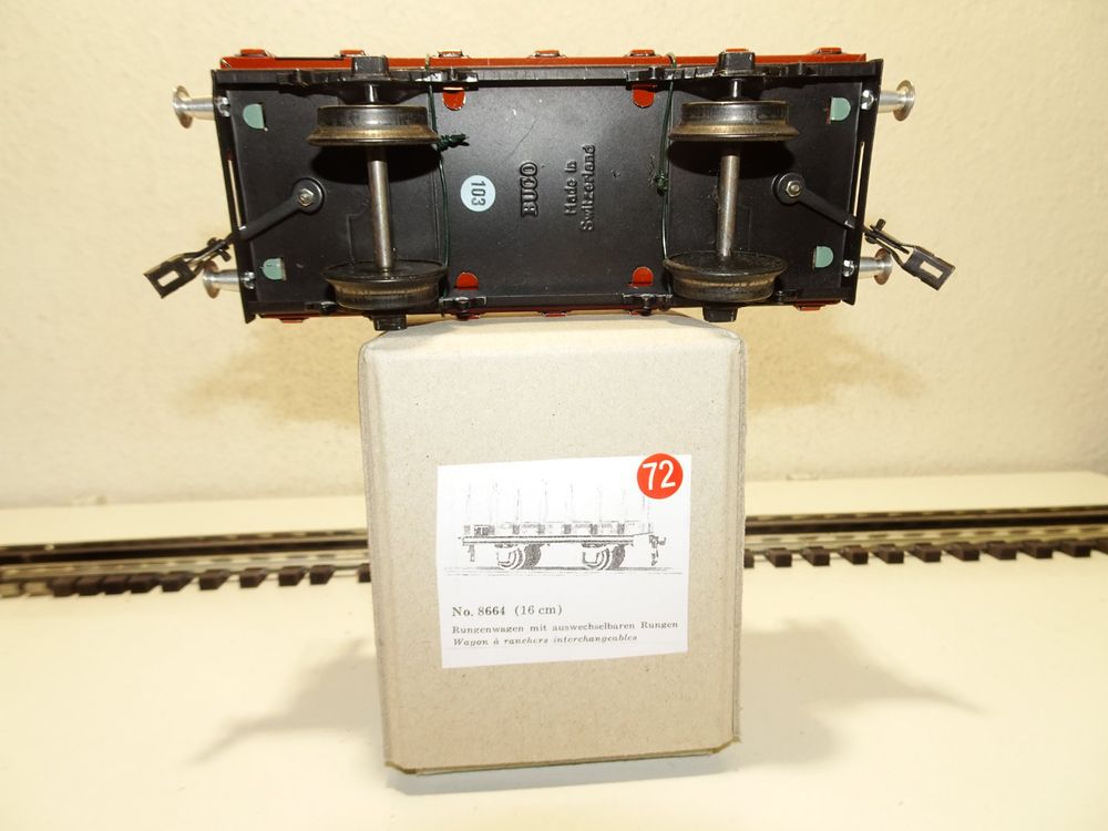 Buco Güterwagen SBB Rungenwagen Holz 8664 Spur 0 (R72) (Gebraucht) in ...