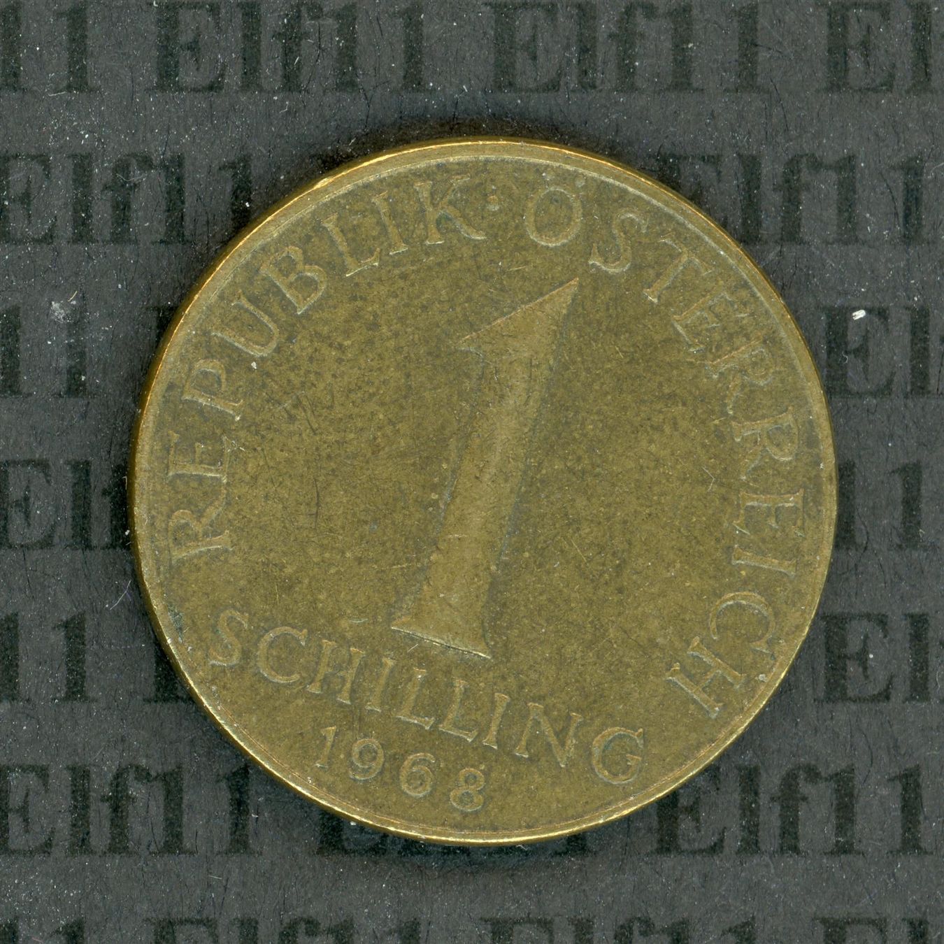 Tutti le monete: ATS___1.00 1968 -vz 1 Schilling – Usato da Widnau venduto da Elf11