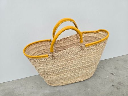Korb: Shopper oval sonnengelb-ANGEBOT