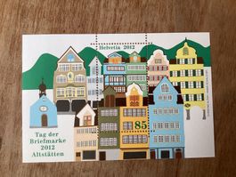 2012 Sonderblock Briefmarken Tag der Briefmarke Altstätten