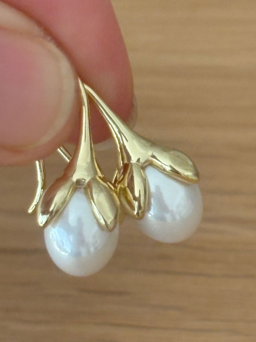 Ohrringe & -stecker: Luxus Elegante Ohrstecker  Kunstperlen Farbe: Gold – Neu (gemäss Beschreibung) aus Biel-Bienne von Roserosse13