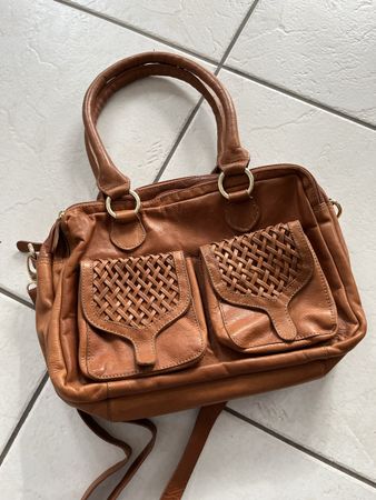 Vintage Ledertasche, Handtasche aus Leder, Top Zustand!