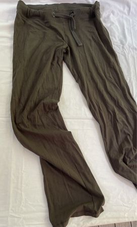 Pantaloni di cotone con vita altae flessibile-M/L