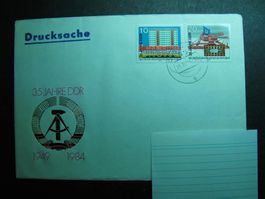 DDR 1984 Brief  35 Jahre DDR